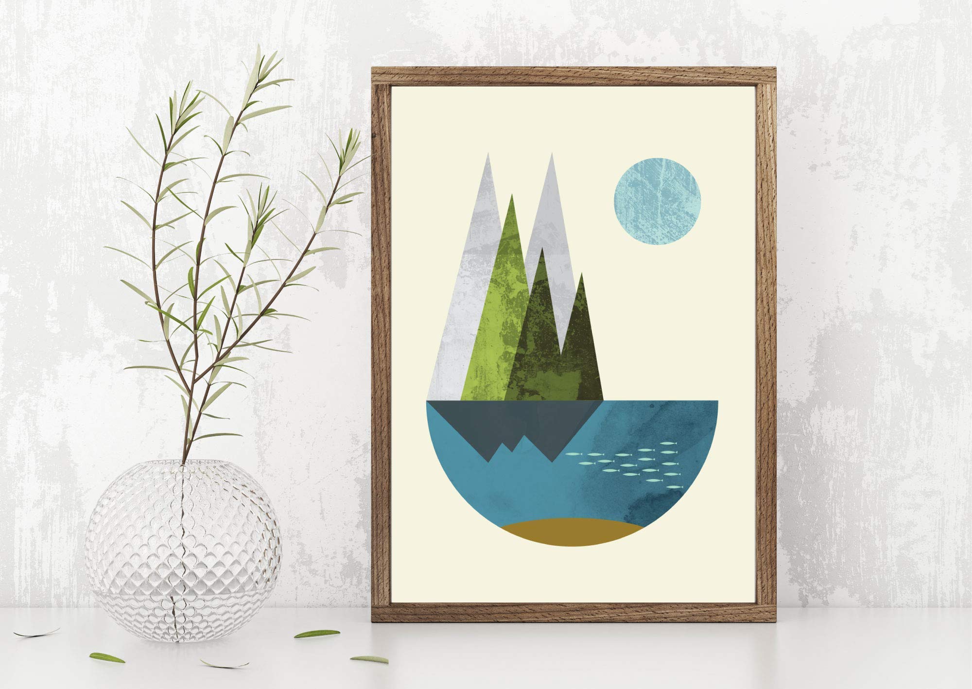 Earth - Giclée art print by FLATOWL