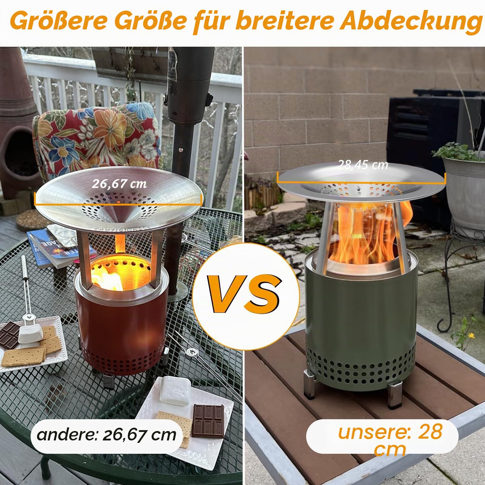 Solo Stove Mesa XL Wärmeabweiser – erweitert den Hitzeradius, fängt Wärme EIN – 304 Edelstahl – inklusive Antikoch-Clip und Aufbewahrungstasche – 27,9 cm (T) x 15,2 cm (H)