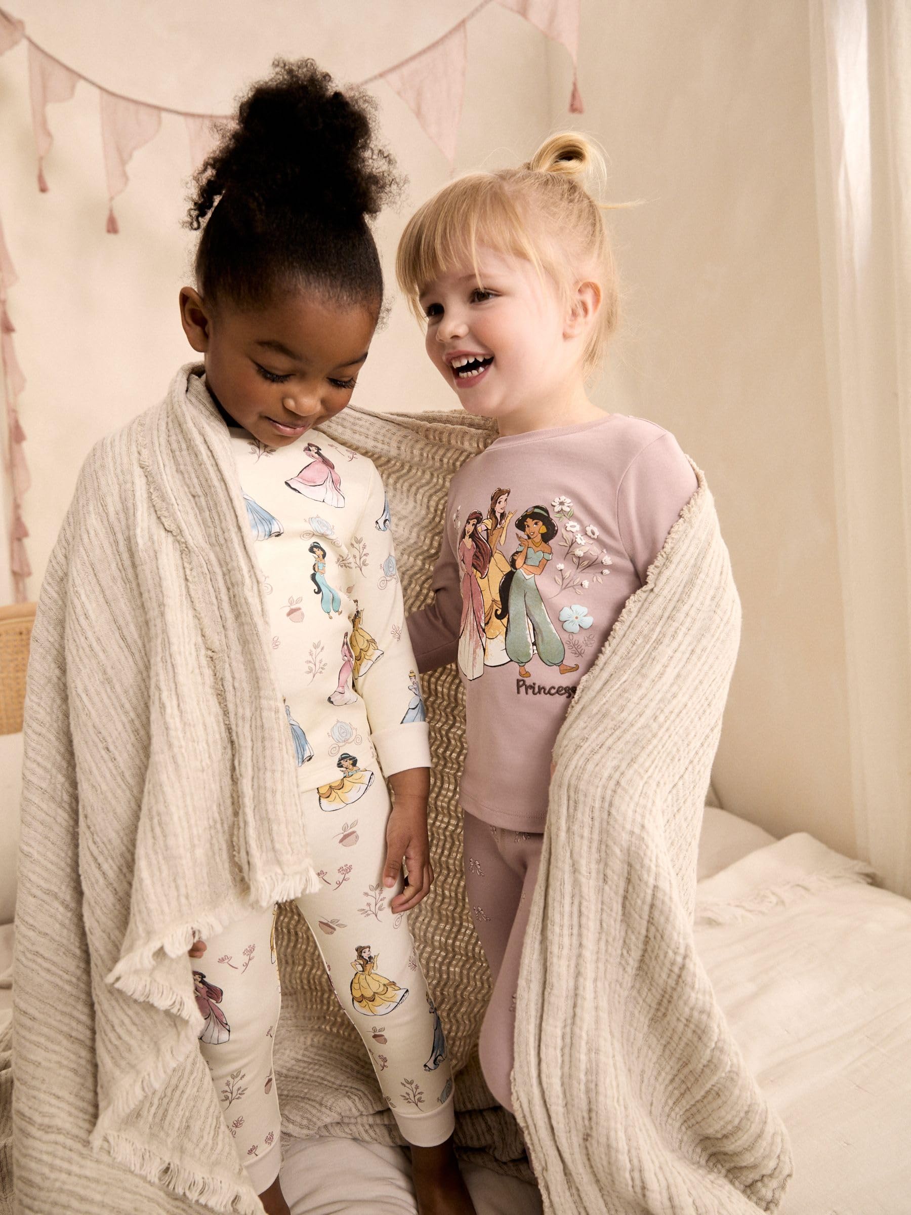 NEXT Disney Princess - Pigiama da bambina, confezione da 2
