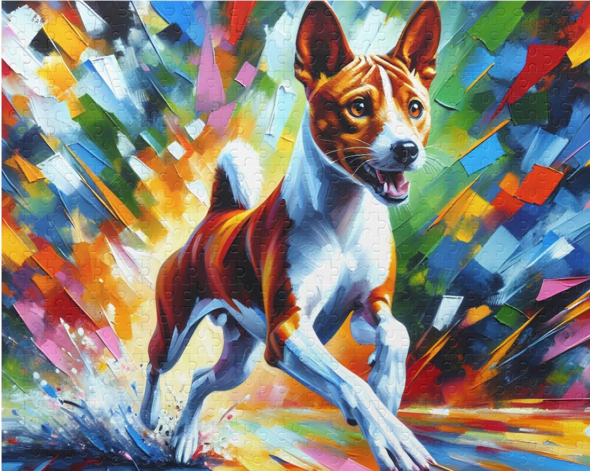 Basenji Dog Jigsaw Puzzle | 1000 Pieces | Gifts For Family, Kids, Pet And Dog Lovers