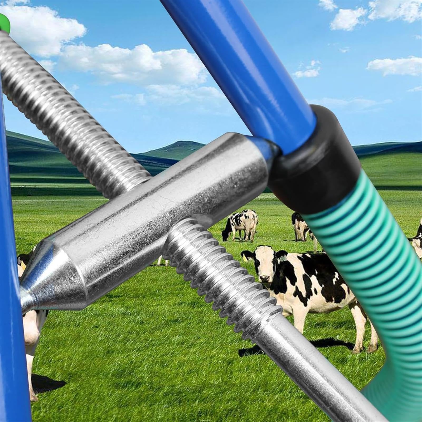 Morsetto per sollevamento bestiame, dispositivo regolabile in acciaio inox per distocia, supporta fino a 999,7 kg