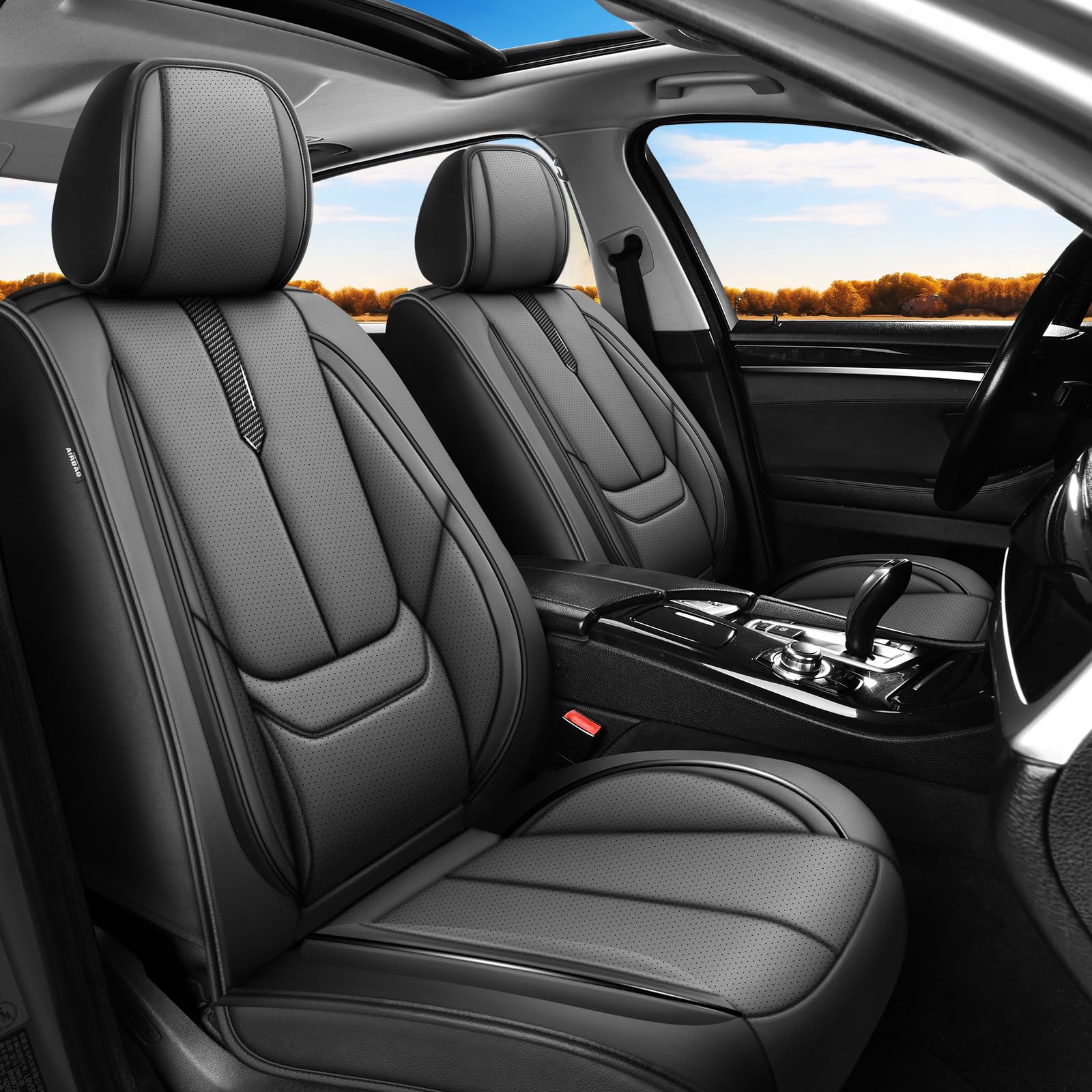 Fit Tucson Full Set Seat Covers (QF006 Black)