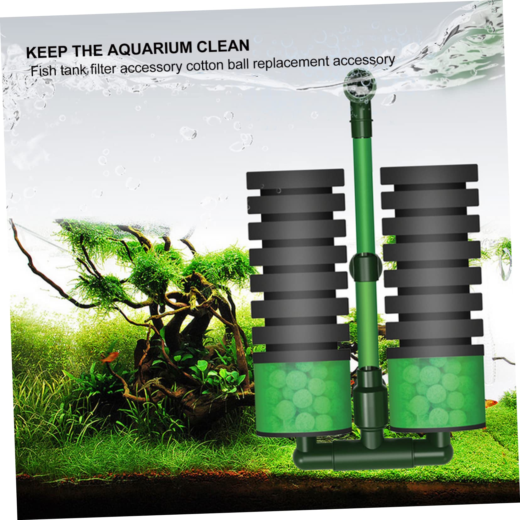 4stücke Aquarium Filter Zubehör Austauschbare Reinigungs-schwämme Für Fischbecken Langlebig Leicht Zu Installieren Mit Feiner Verarbeitung Für Optimale Filterleistung