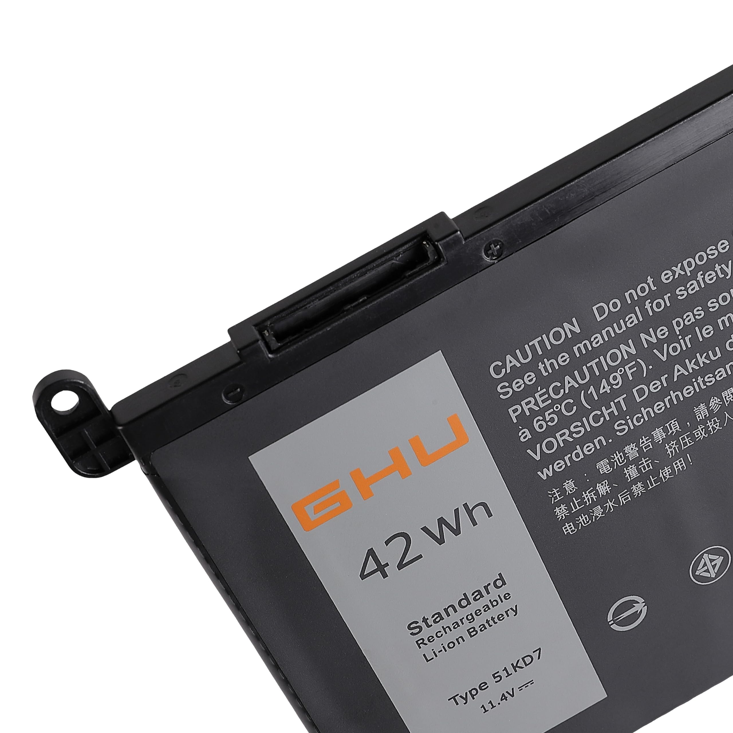 Amazon.com: GHU 51KD7 Laptop Battery 42Wh Replacement for Dell