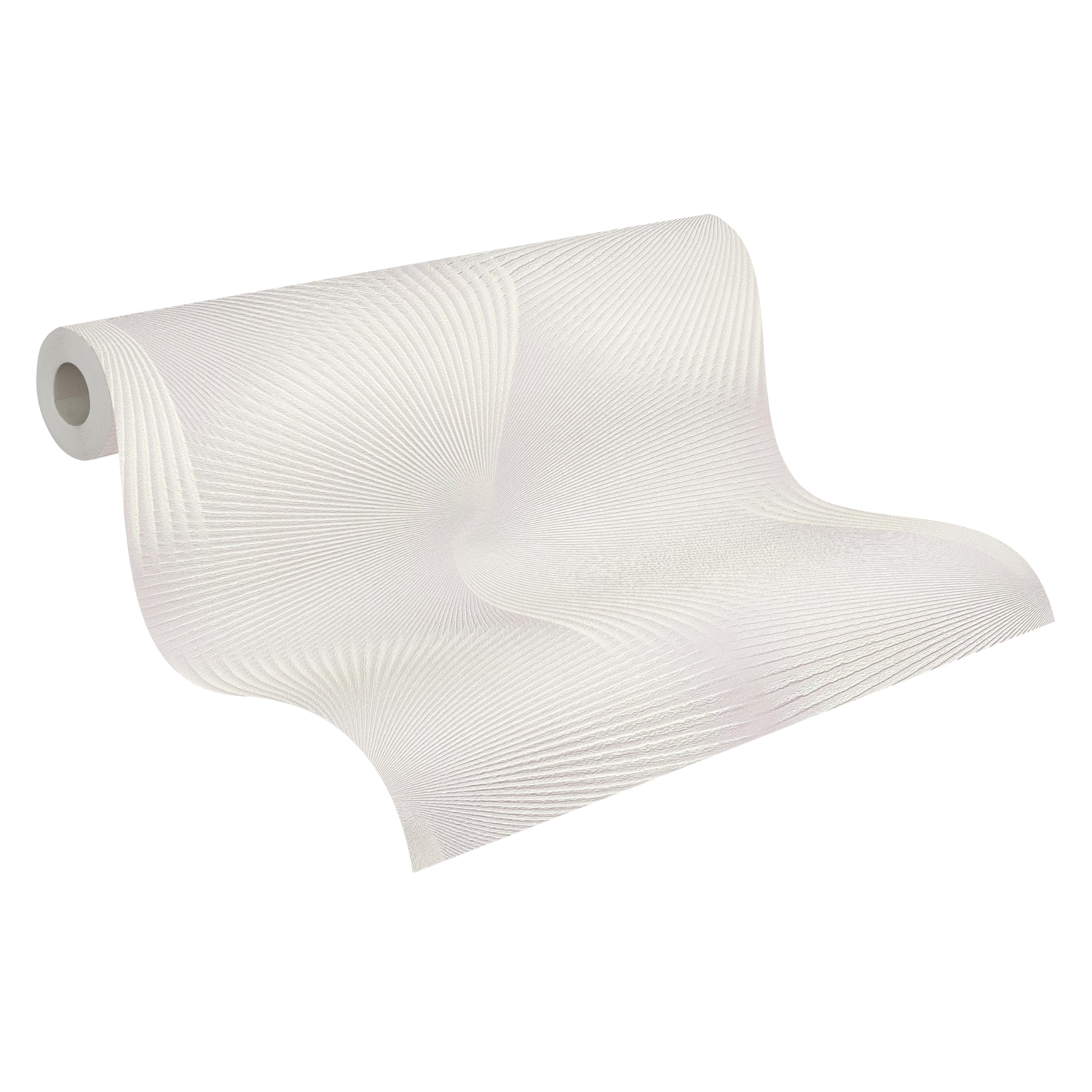 A.S. Création Carta da parati rombi 3D – grigio, bianco – 10,05 x 0,53 m