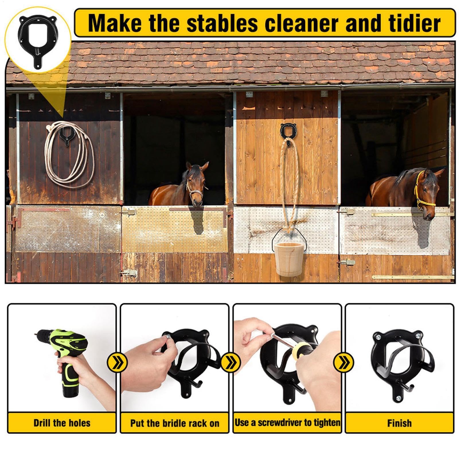 Salle de stockage avec harnais : selles et brides pour chevaux accrochés au mur. Lyon, France, Europe Photo Stock - Alamy
