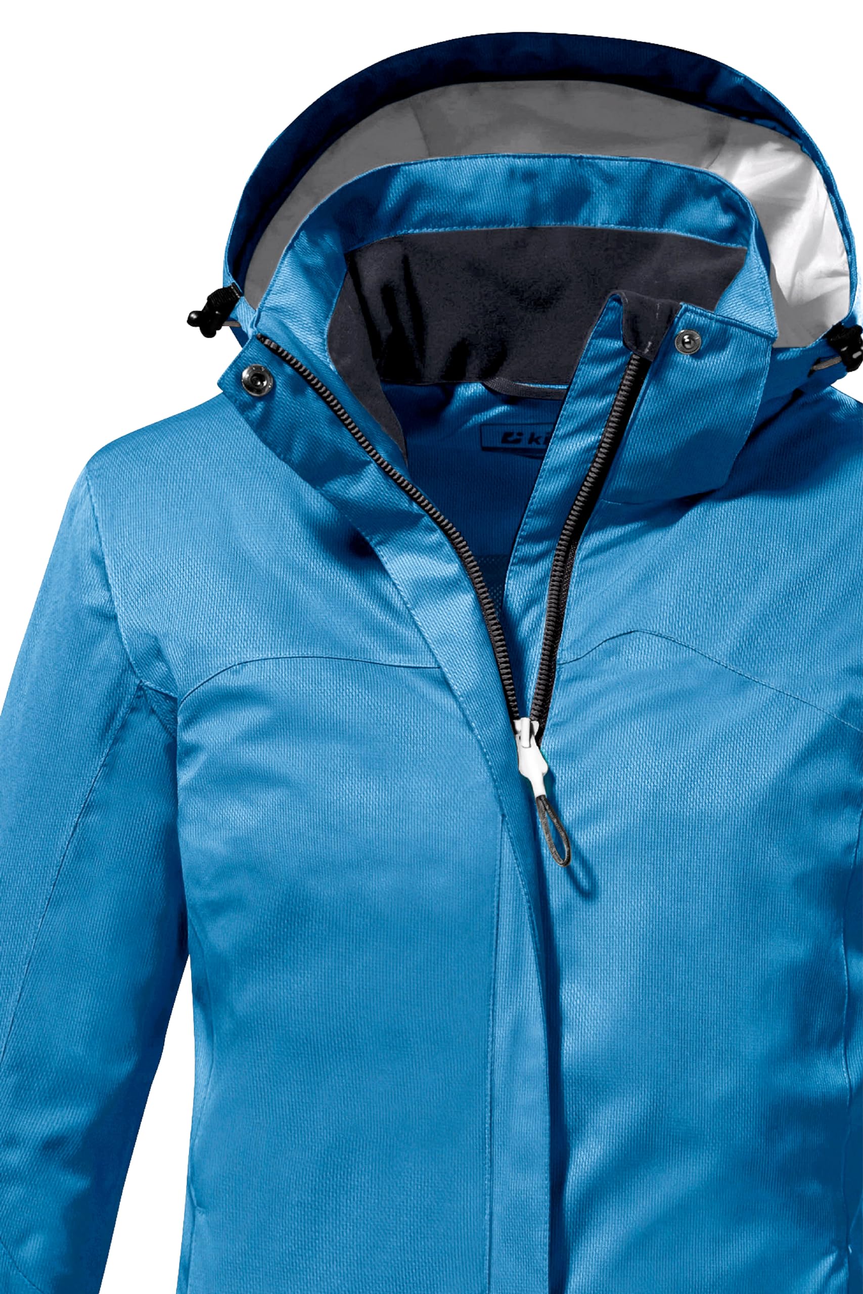 killtec Damskie Funkcjonalna kurtka/kurtka outdoorowa z odpinanym kapturem KOS 133 WMN JCKT, blue, 44, 38383-000