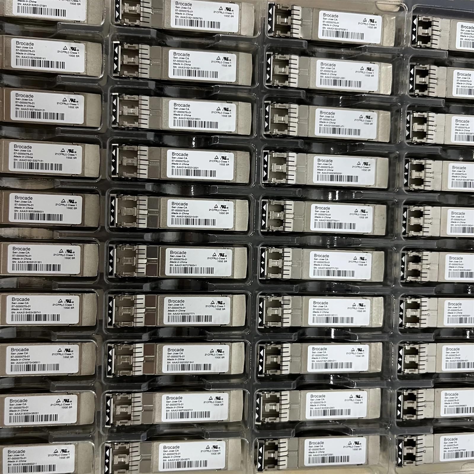 DWFSKZKV 10Pack 10G SFP SR 57-0000075-01 300m 850nm BR-1020 Network Adapter General Switch Optical Transceiver