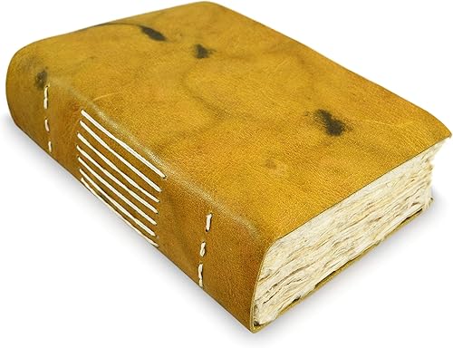 Miniatura 7 de Nepali Yeti Tracker Diario, cuaderno de escritura con papel lokta hecho a mano, cuaderno de oficina vintage. Hecho en el Himalaya de Nepal. (8 x 10