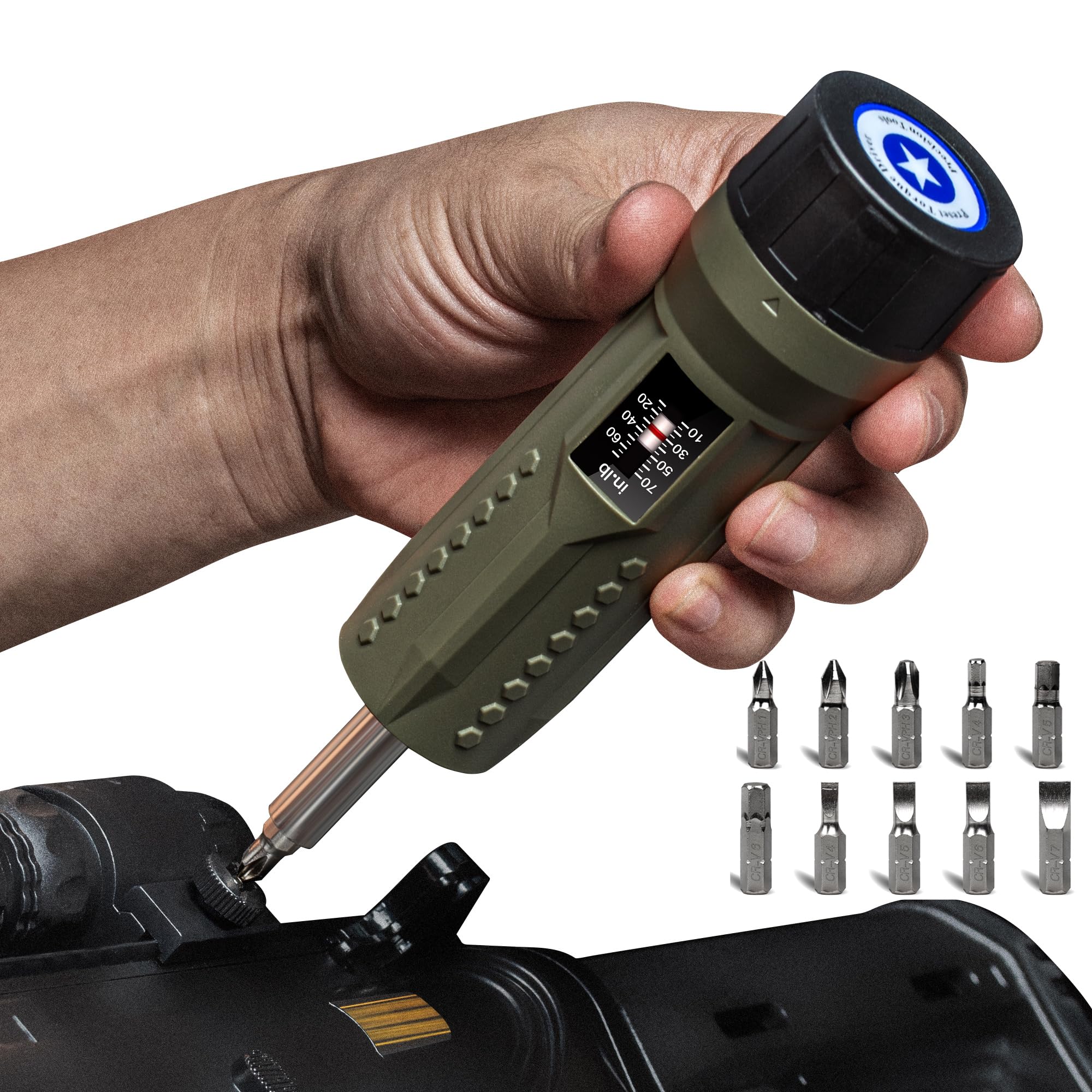 Llave de destornillador dinamométrico, herramienta de mano ajustable