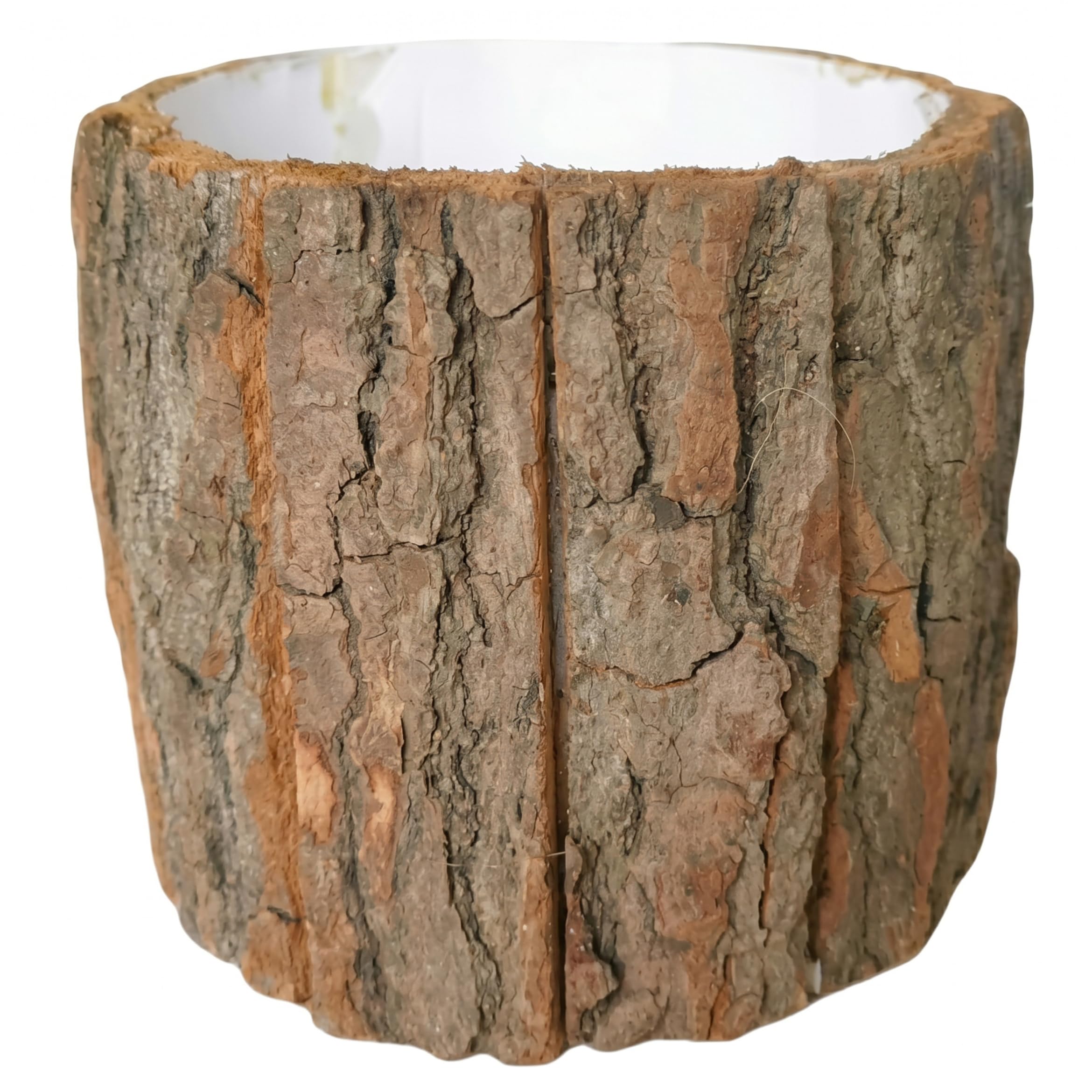 Sjfbebsy Wooden Vase, Natural Bark Tree Stump Planter Rustic Wooden Vase for Floral Arrangements Home Decor and Packaging, Wood