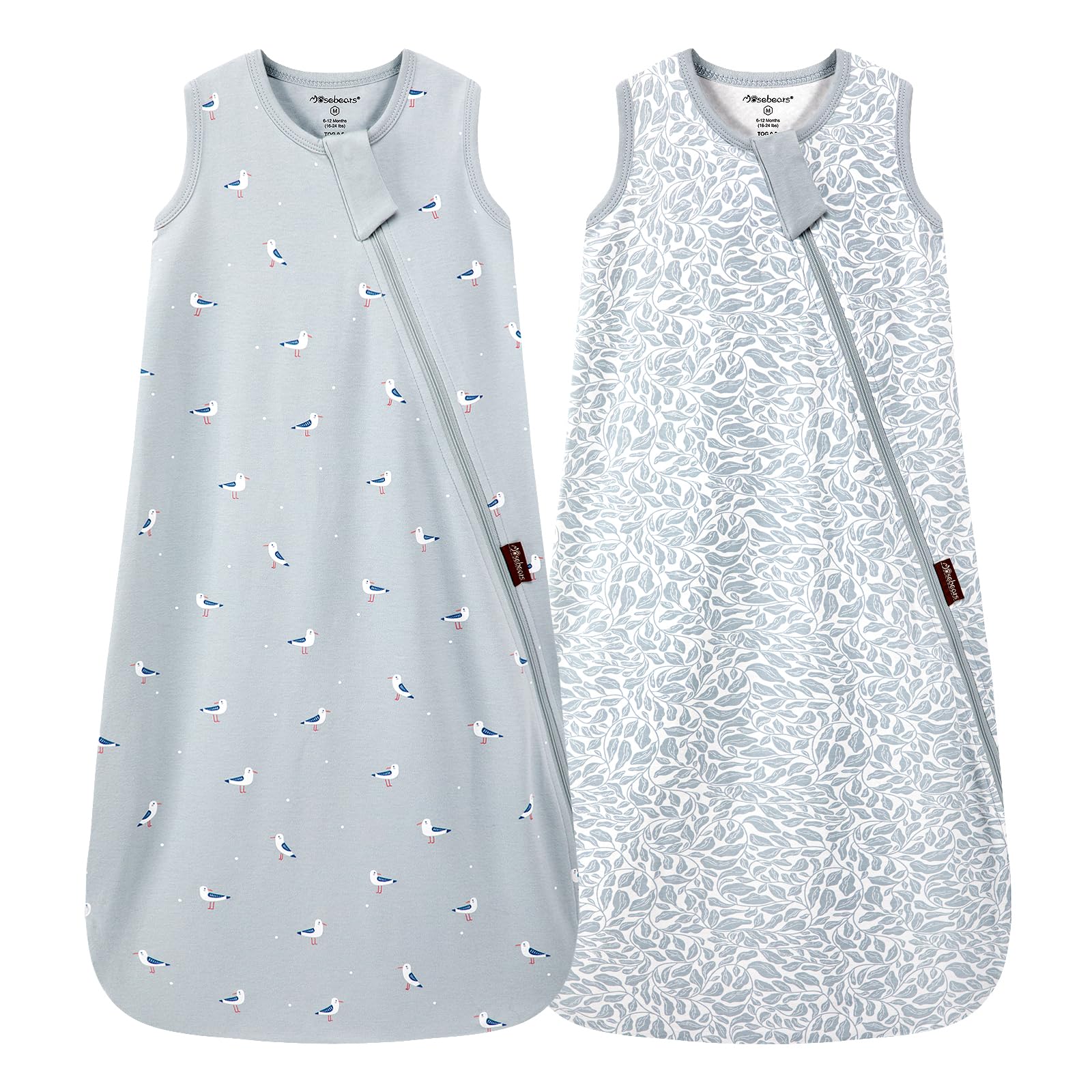 Mosebears 0.5 Tog Sacco Nanna in Cotone per Neonati, Estate - Per Bambini e Bambine