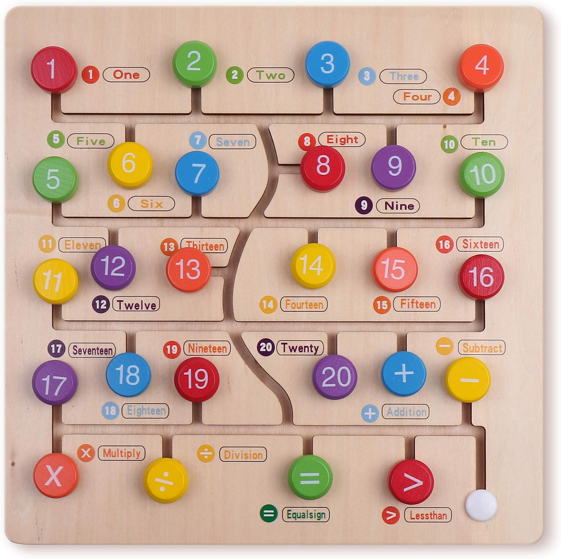 Boxiki kidsMontessori Toys. Learn to Count with Our Baby Toys That are Made of Wood! an Amazing Way to Learn Numbers and Colors.