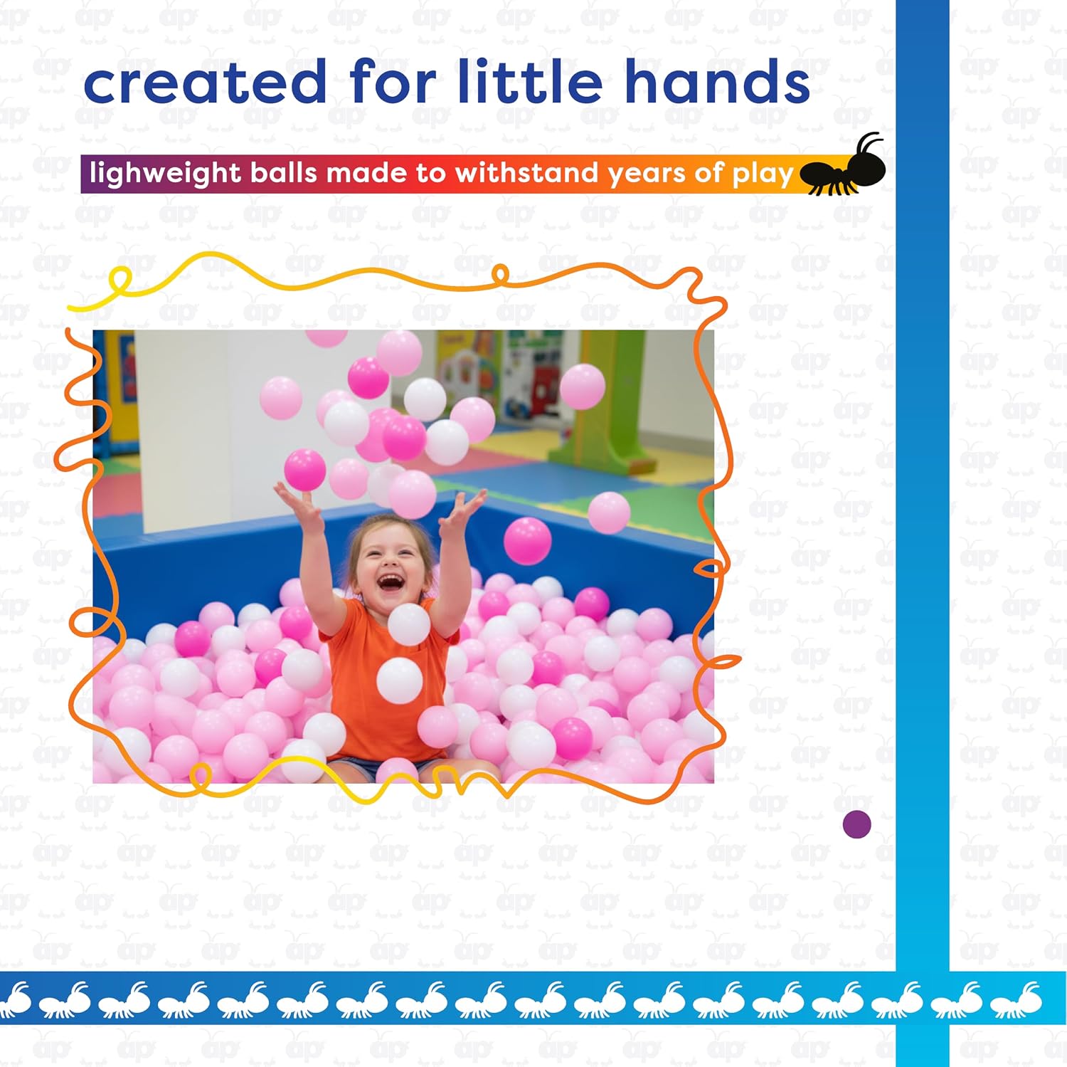 Antsy Pants 100 Ball Pit Balls for Toddlers 1-3, Sensory Toys for Kids image 5