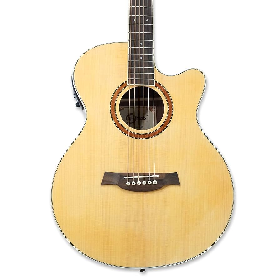 ギター Electric acoustic guitar Mitchell MX430QAB Exotic Series Acoustic-Electric Guitar
