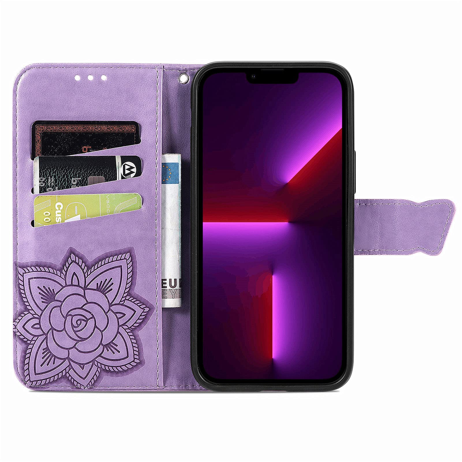 iPhone 13 Mini ケース カバー 5.4インチ 手帳 Amazon.co.jp: に適用するiPhone 13 mini 5.4インチ ケース 手帳型