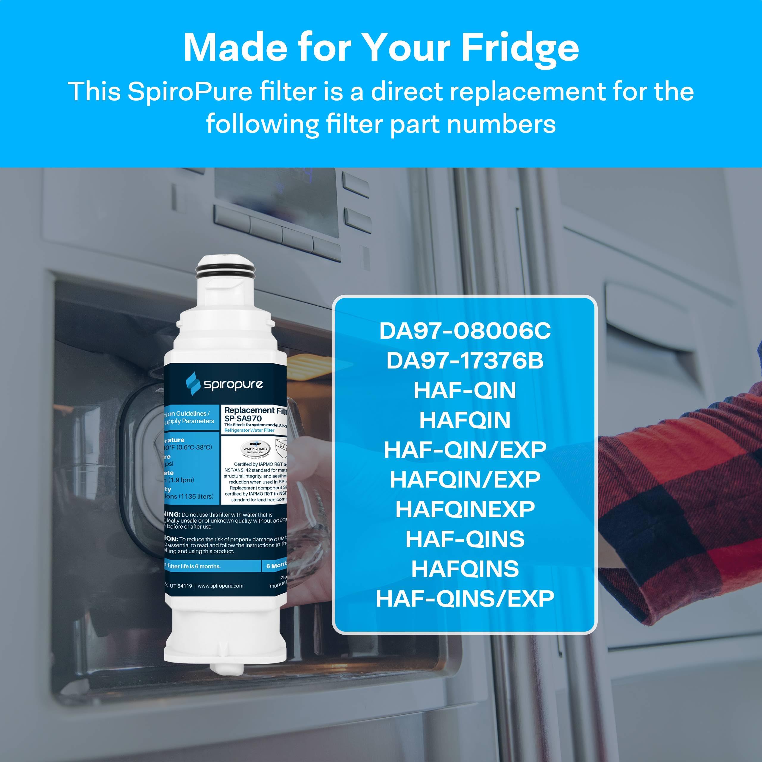 Amazon.com: SpiroPure SP-SA970 NSF Water Filter Replacement for