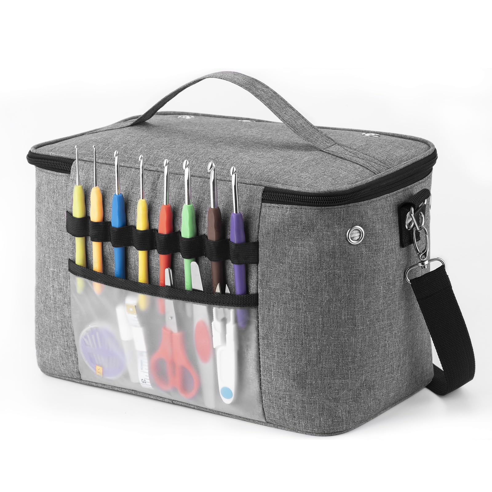 Crochet Yarn Knitting Bag, Yarn Holder Storage Organizer 13