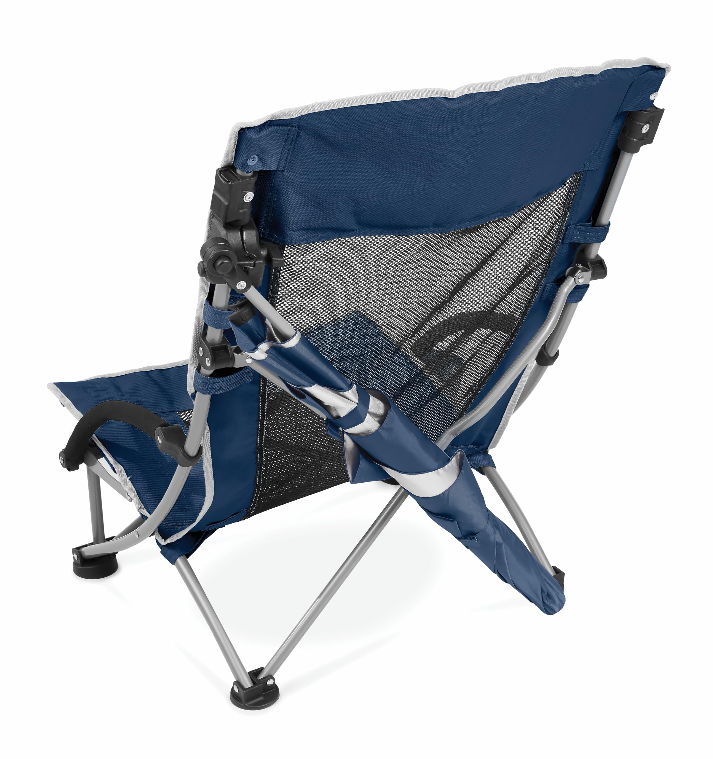 Sport-Brella Sedia Da Spiaggia, Ombrello Regolabile e Girevole, Protezione Sole e Maltempo UPF 50+, Ideale Per Spiaggia e Sport, 96cm x 99cm, Blu
