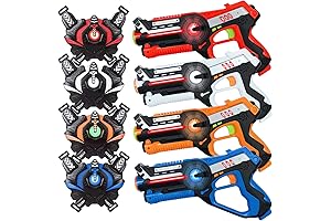 HISTOYE Large Laser Tag Guns Set of 4 for Kids and Adults