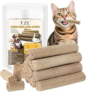 Gefriergetrocknete Enten-Sticks für Katzen, Proteinreiche, Natürliche Zahnpflege-Snacks für Katzen & Hunde, Getreidefrei & Glutenfrei 50g product image
