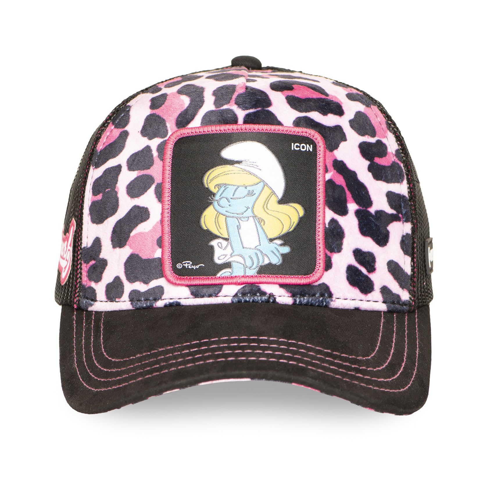 Capslab Gorra Trucker The Smurfs Icon Mujer - Camionero de Beisbol Malla Snapback, con Visera Verano/Invierno Primavera Verano Otoño Invierno