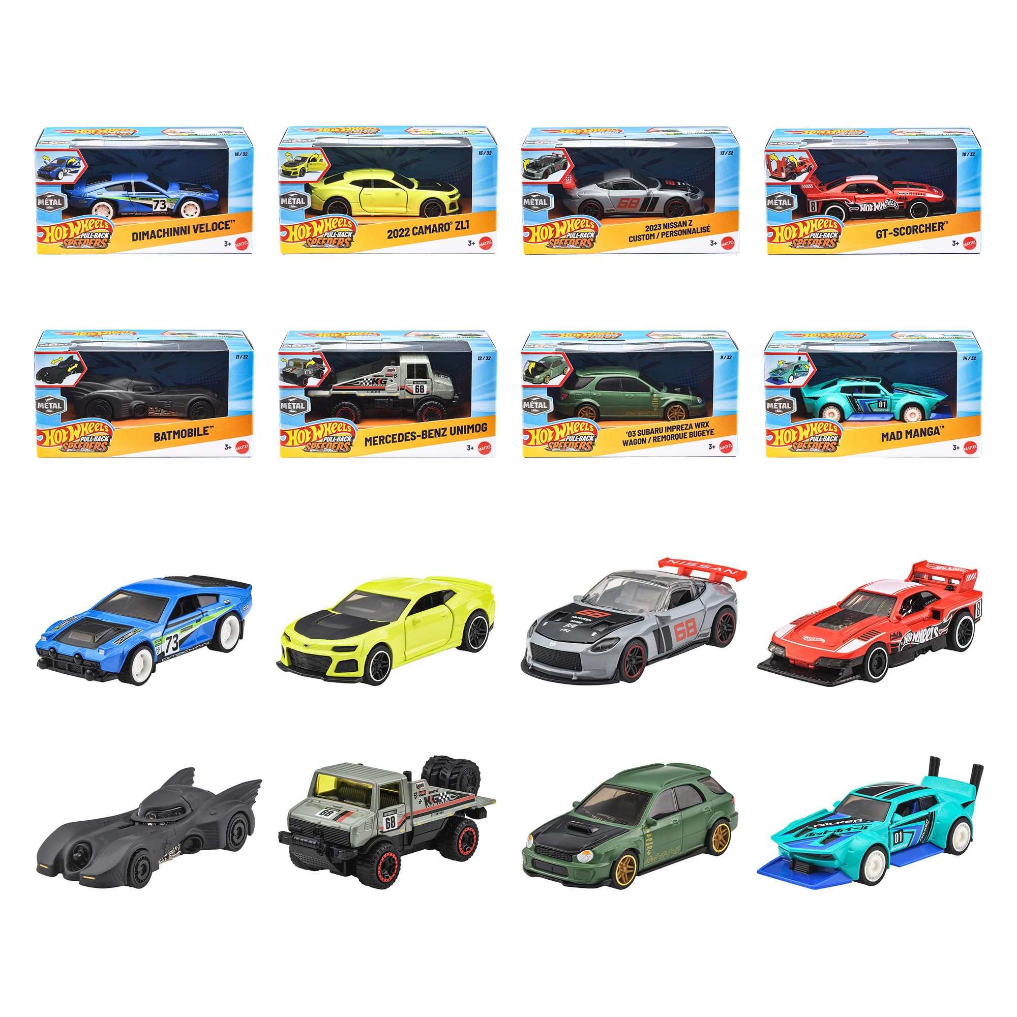 Amazon | ホットウィール(Hot Wheels) プルバック アソート 乗り物