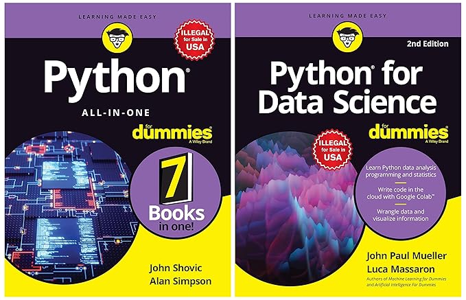 Buy Python All-in-One For Dummies & Python for Data Science For Dummies ...