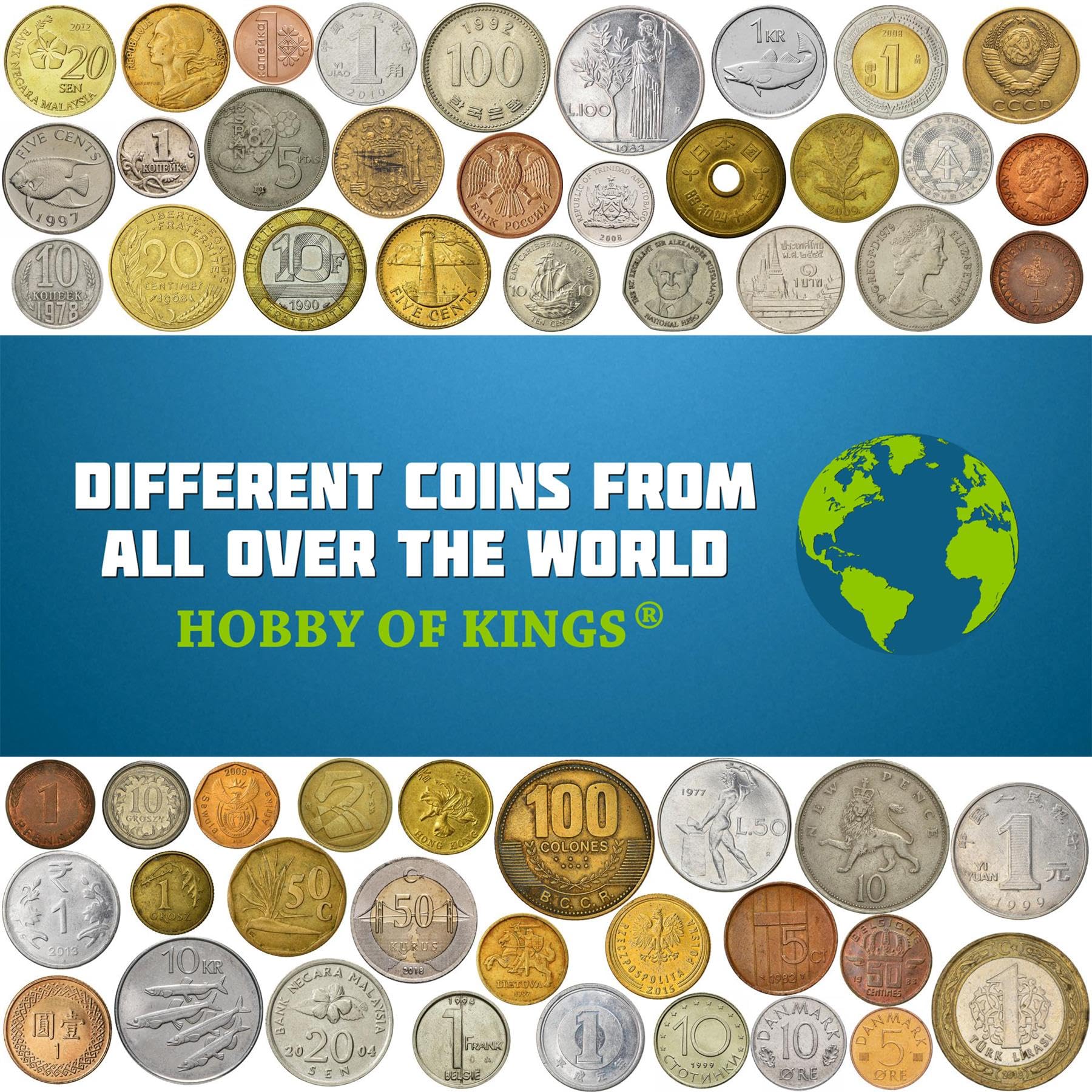 10 Different Coins from All Over The World - Image 2