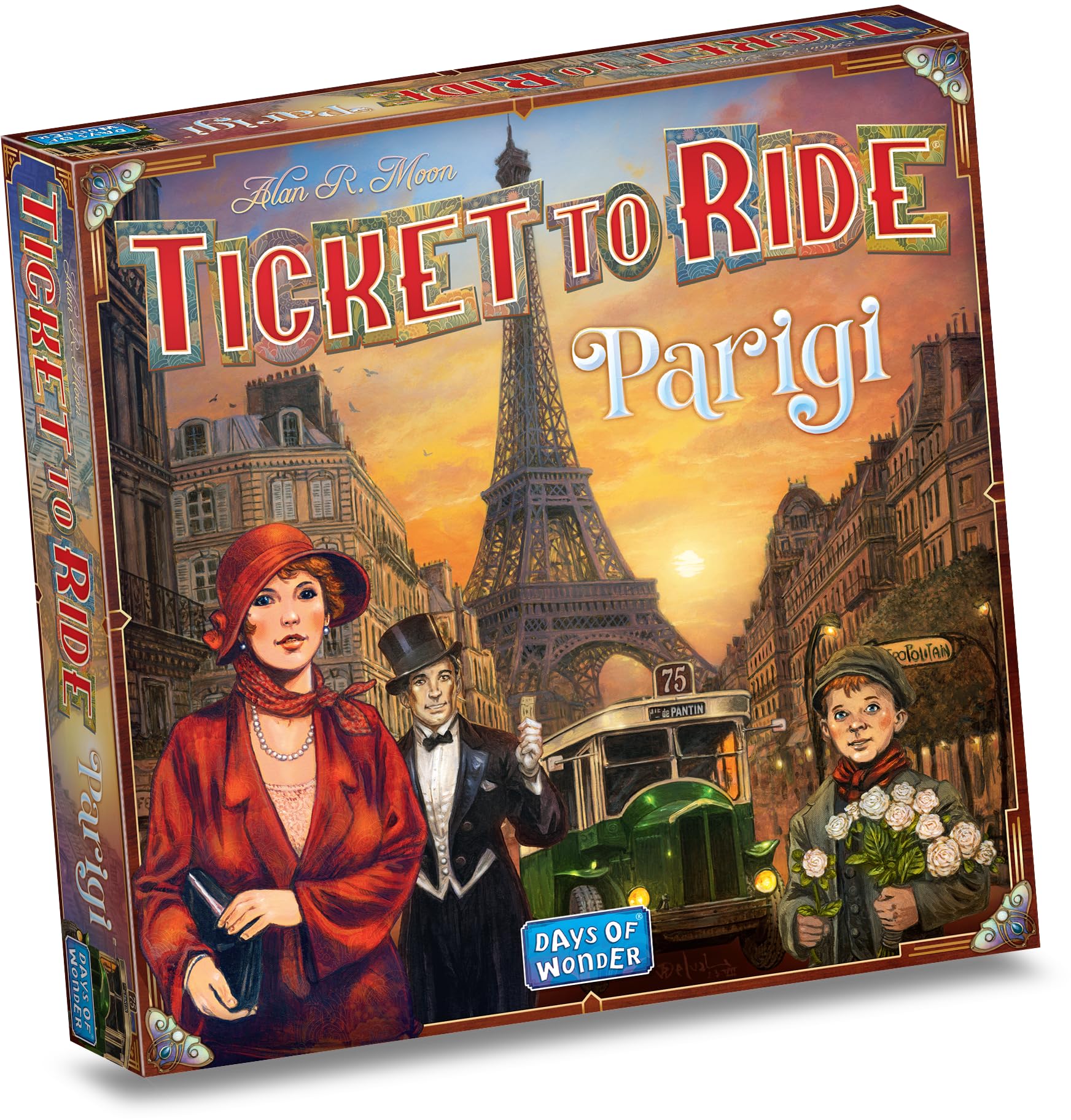 Asmodee, Ticket to Ride: Paris, Basic Board Game, 2-4 Players, 8+ Years, Italian Edition