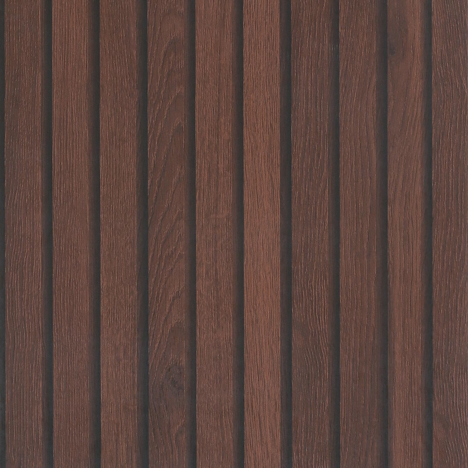 Papier peint lattes de bois marron foncé VaryPaper 81x300cm adhésif amovible