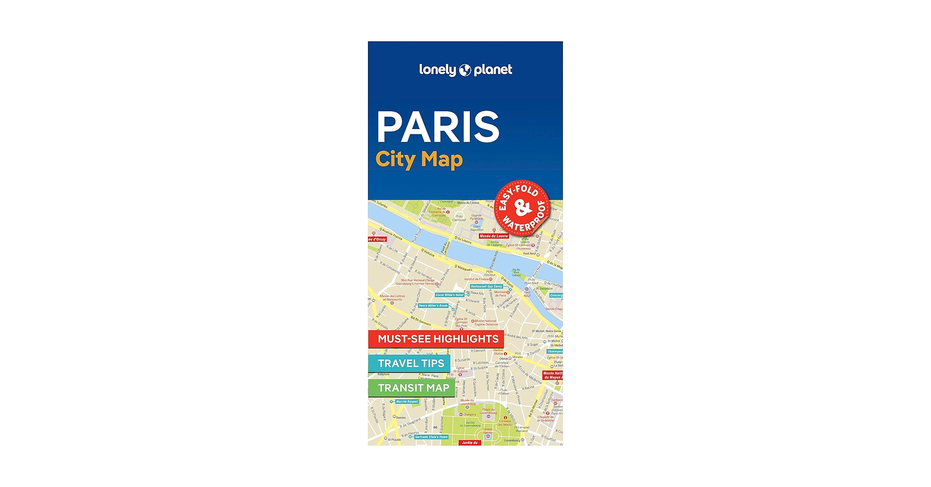 Lonely Planet Paris City Map: Detailed Itineraries | Travel