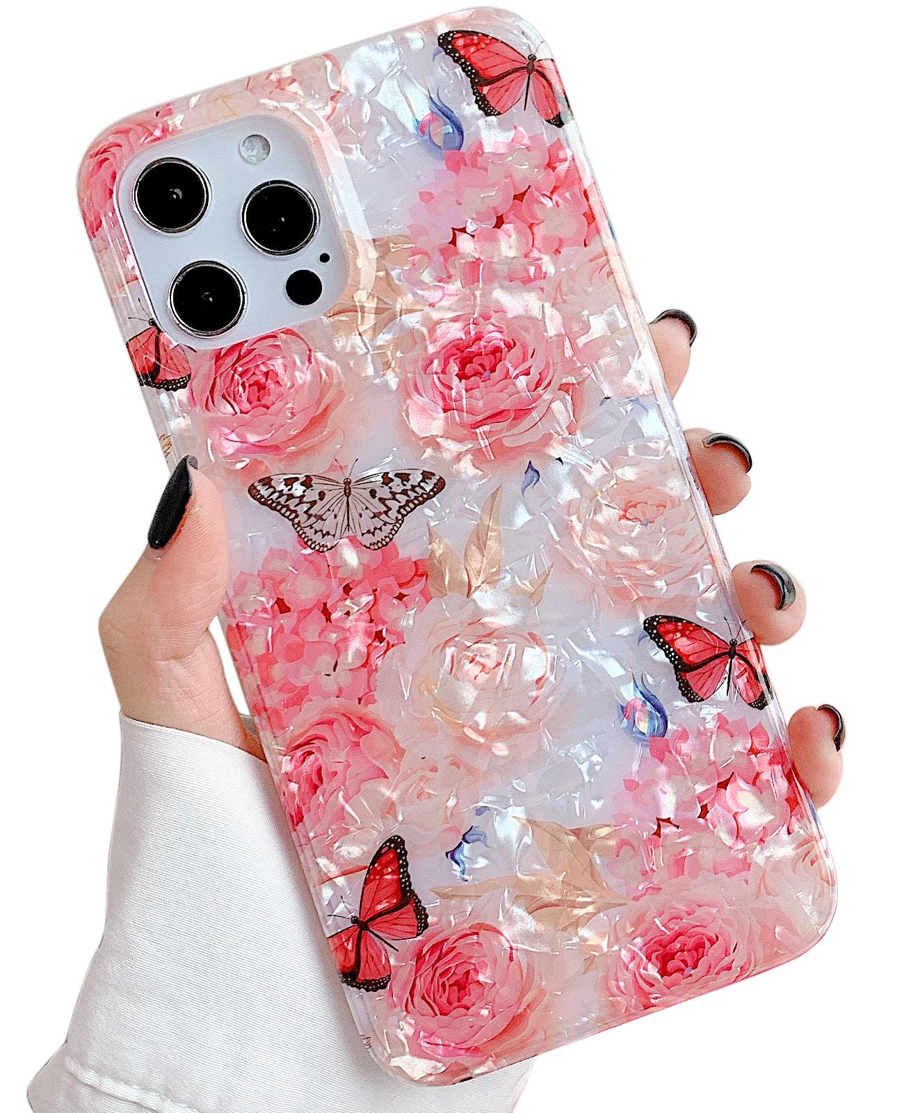 花目　iPhone12 Pro Max Amazon.co.jp: Qokey iPhone 12 Pro Max ケース 6.7インチ(2020