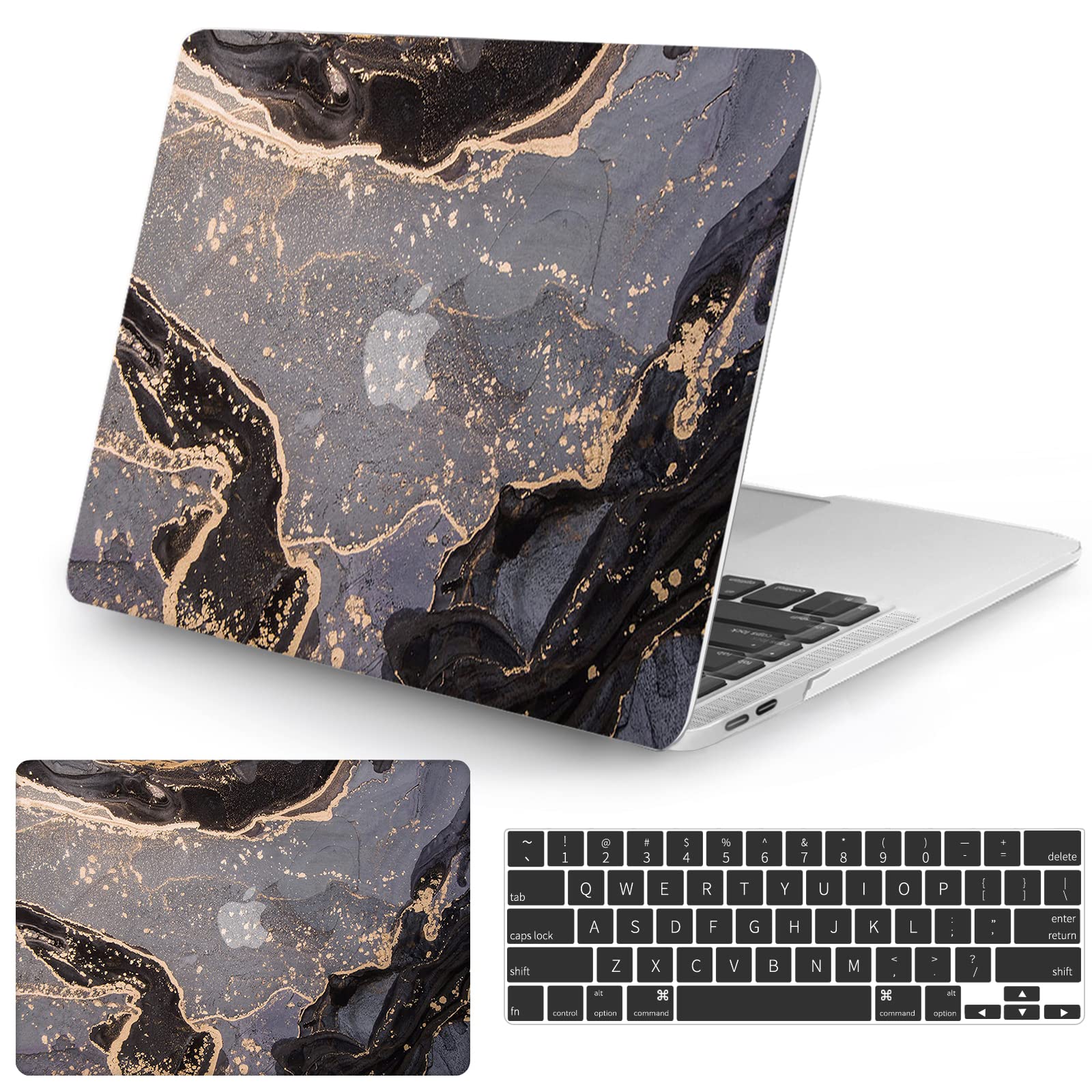 Watbro Compatible with MacBook Pro 13 inch Case 2020 2019 2018 2017 2016 Release M1 A2338/A2289/A2251/A2159/A1989/A1706/A1708 Laptop Hard Shell Case &