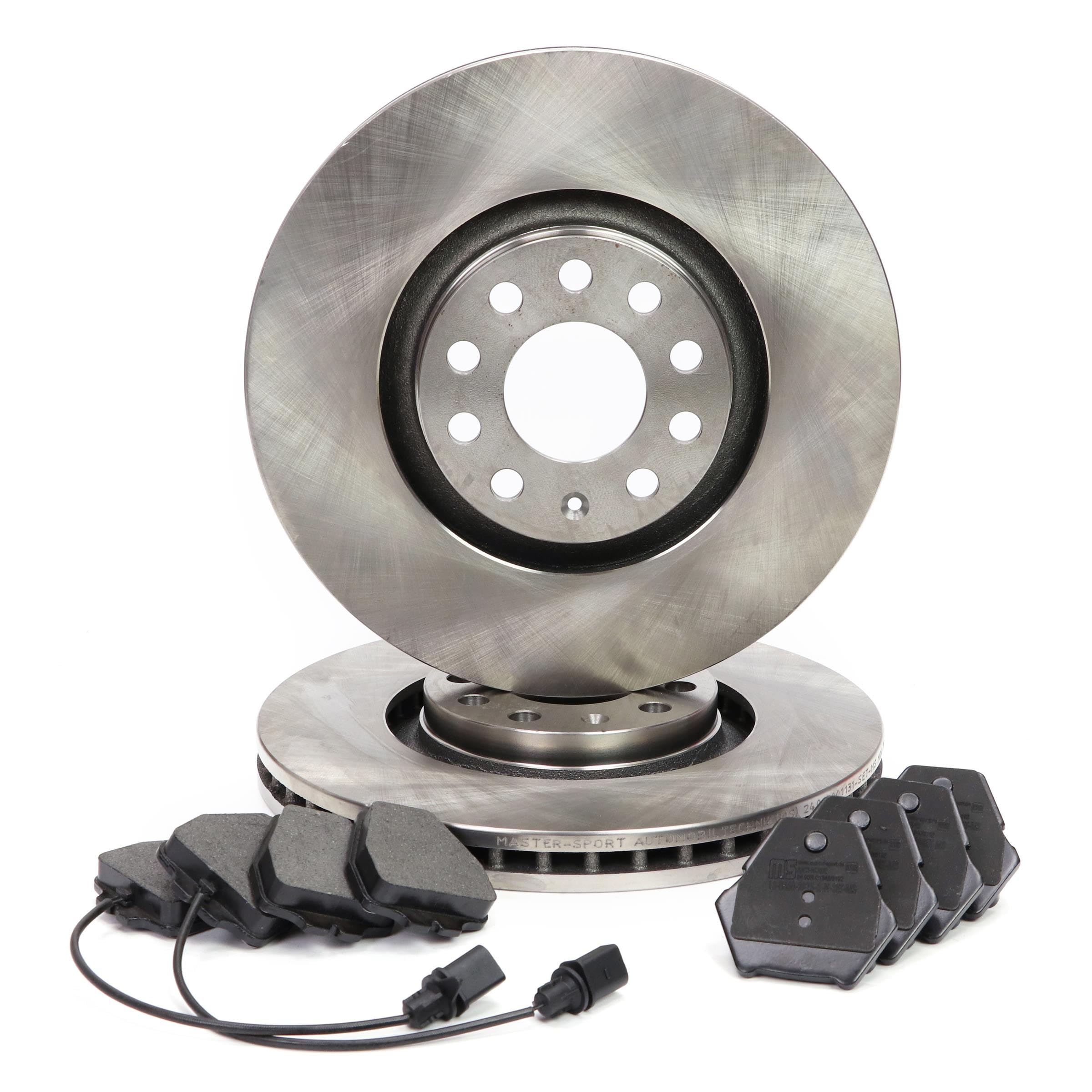 Kit de Discos de Freno y Pastillas - Discos de Freno Eje delantero 320 ventilado - Pastillas de Freno Compatible con AUDI A4 B5 Sedán 8D2 con chapa antichirrido