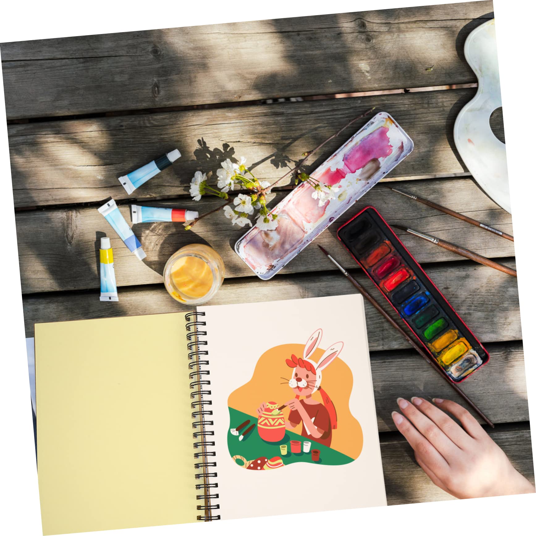 SHINEOFI Carnets De Croquis De Style Simple Pour Étudiants De Peinture à Spirale Cahiers Vierges Pour Dessin Et Peinture