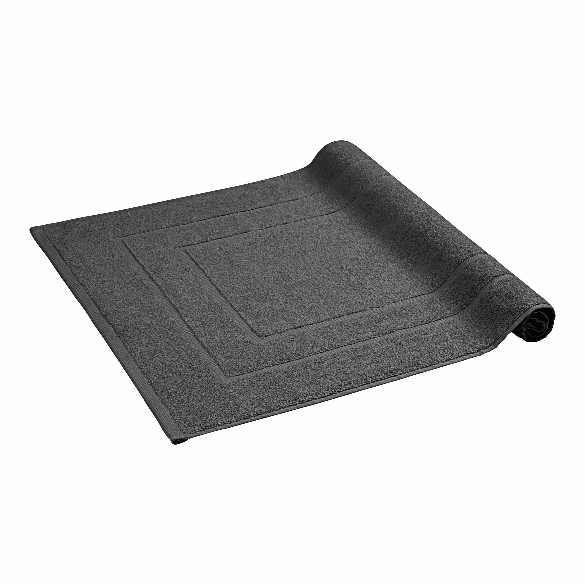Homewell Tapis de bain 60 x 90 cm coton anthracite