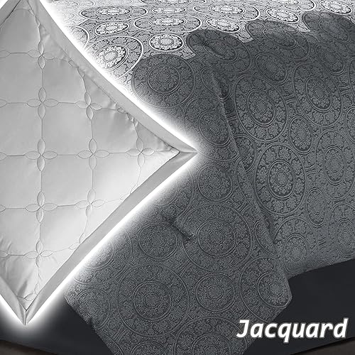 Miniatura 8 de Stratford Park Juego de edredón de hojas, juego de 7 piezas, color rojo, tamaño California King