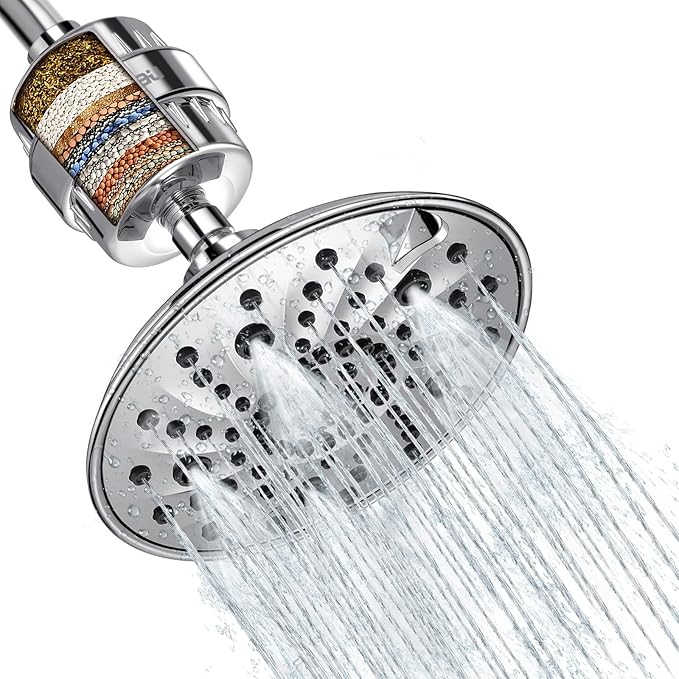 Filtered Shower Head, 20 Stage Shower Filter Cartridge, Luxau High