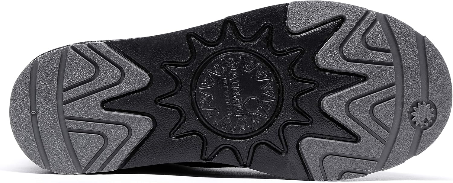 AU&MU AUMU Women's National Style Matin Classic Style Sheepskin Suede Winter Snow Boots