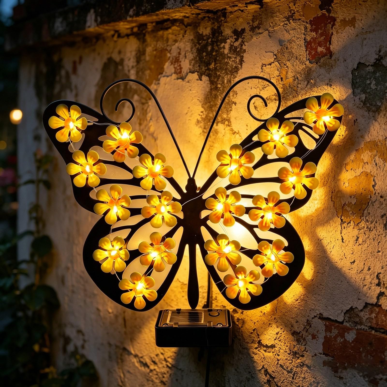 Solarne lampy ogrodowe, wodoodporna metalowa lampa dekoracyjna LED na ścieżkę, werandę, ogrodzenie, park, oświetlenie otoczenia do dekoracji ogrodu