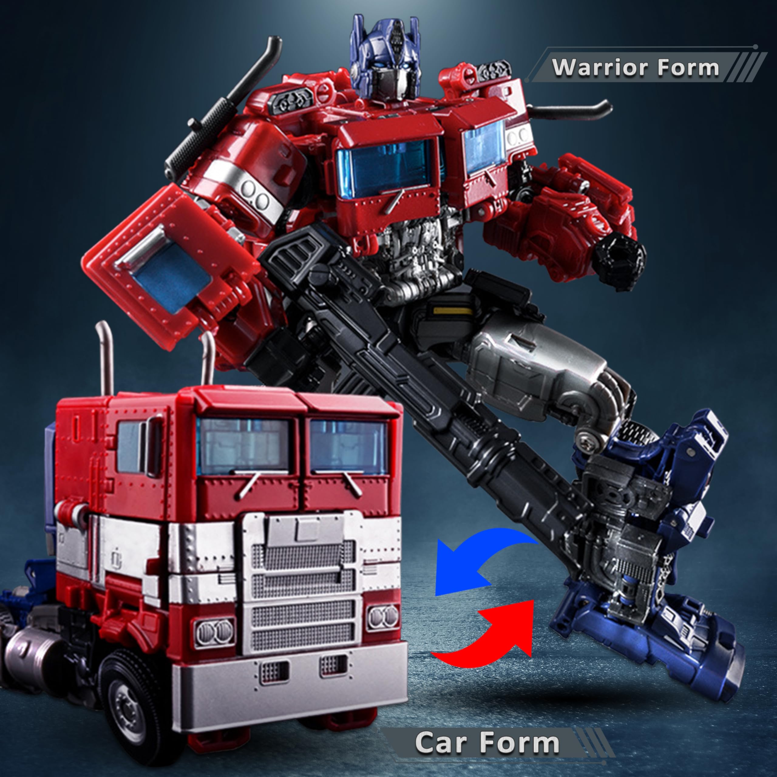 Transformable Toys Figurine, Grande Taille Car Robot Transforming Jouets Figurine, Cadeaux pour Les Enfants de Plus 7+ Ans
