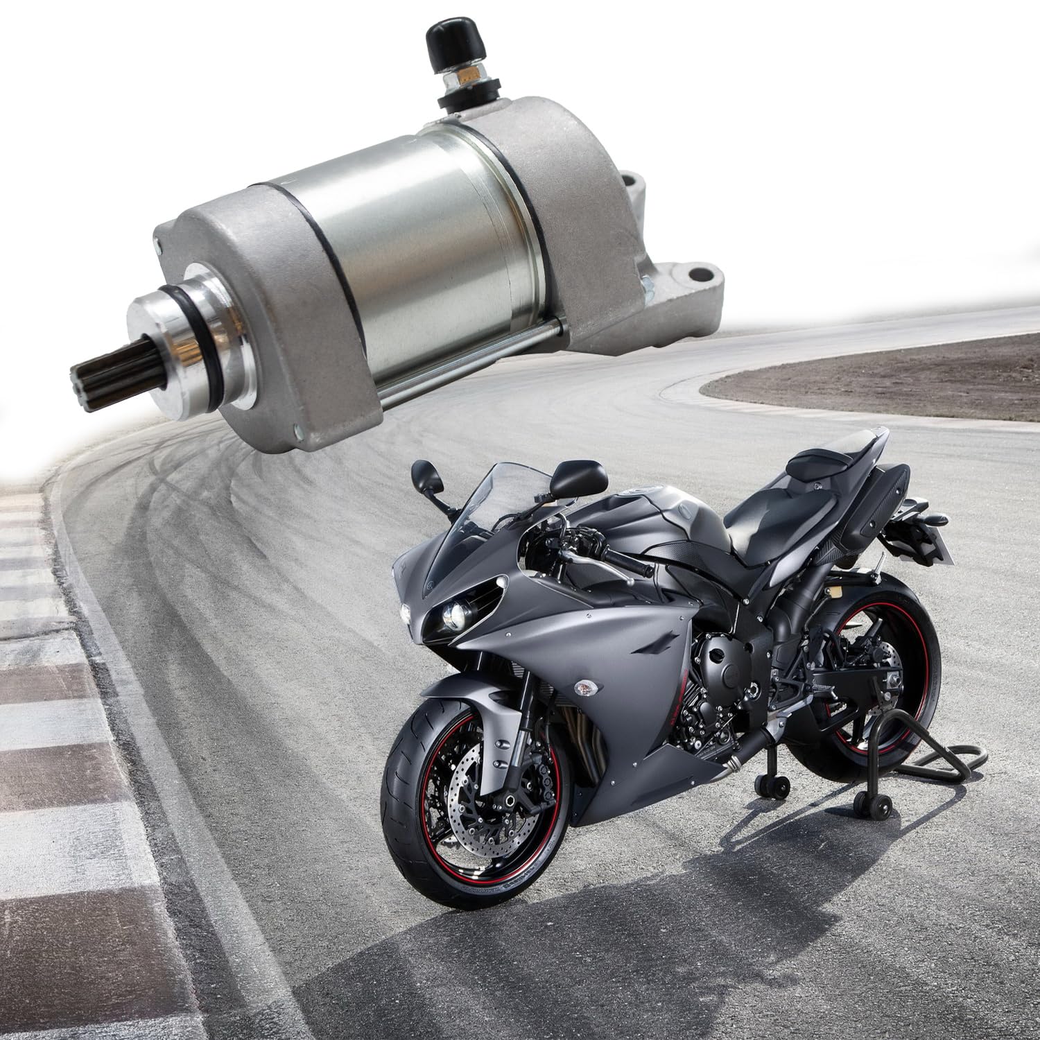 Motorcycle Starter Motor 14B-81890-00-00 Compatible with Yamaha YZF R1 2009-2014