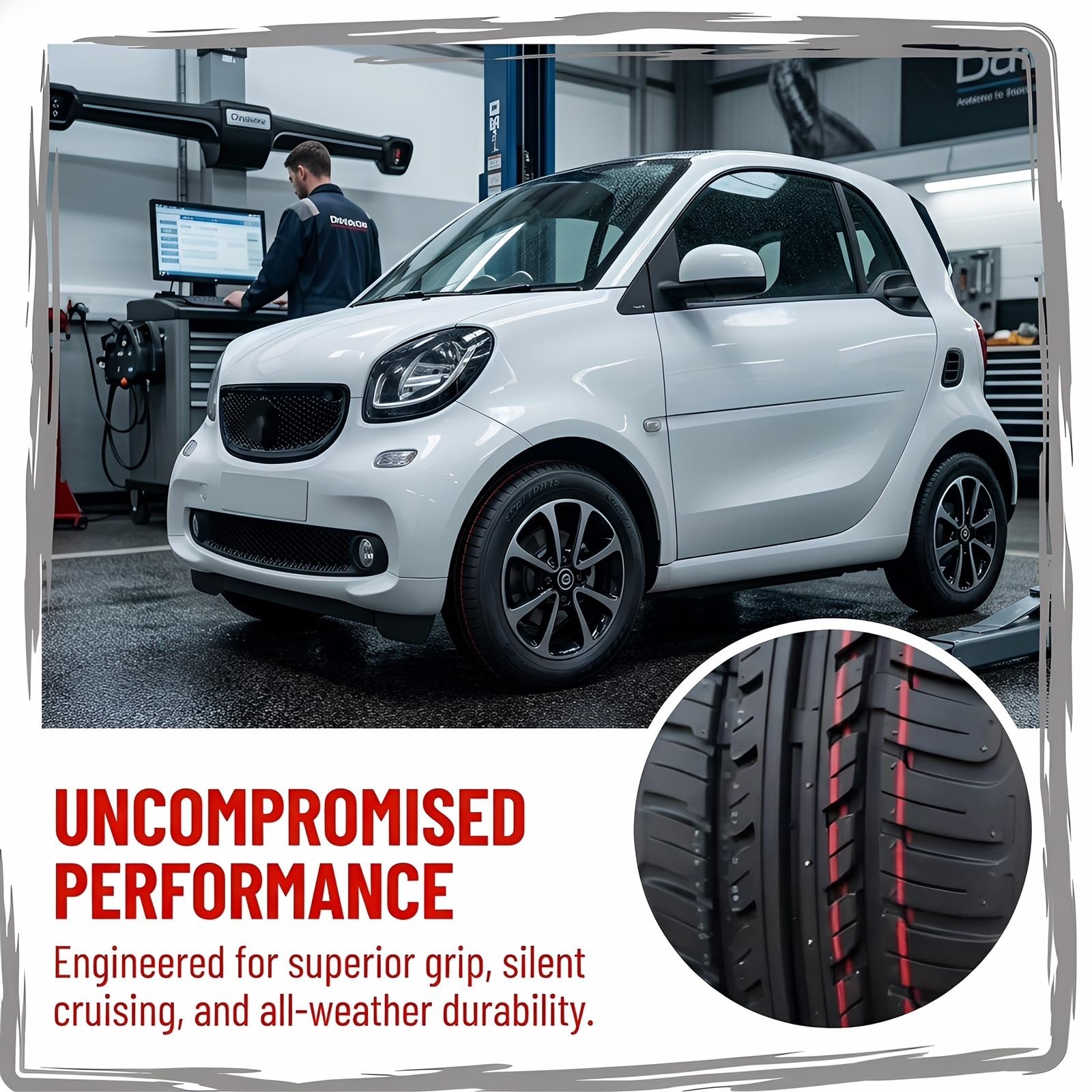135/70R-12 Opona Zimowa Bez Śrub dla Samochodu Osobowego z Wzorem na Śnieg/Lód 135/70R/12 65Q i 135 70R 12 Wysoka Przyczepność – Felga 12 Cali
