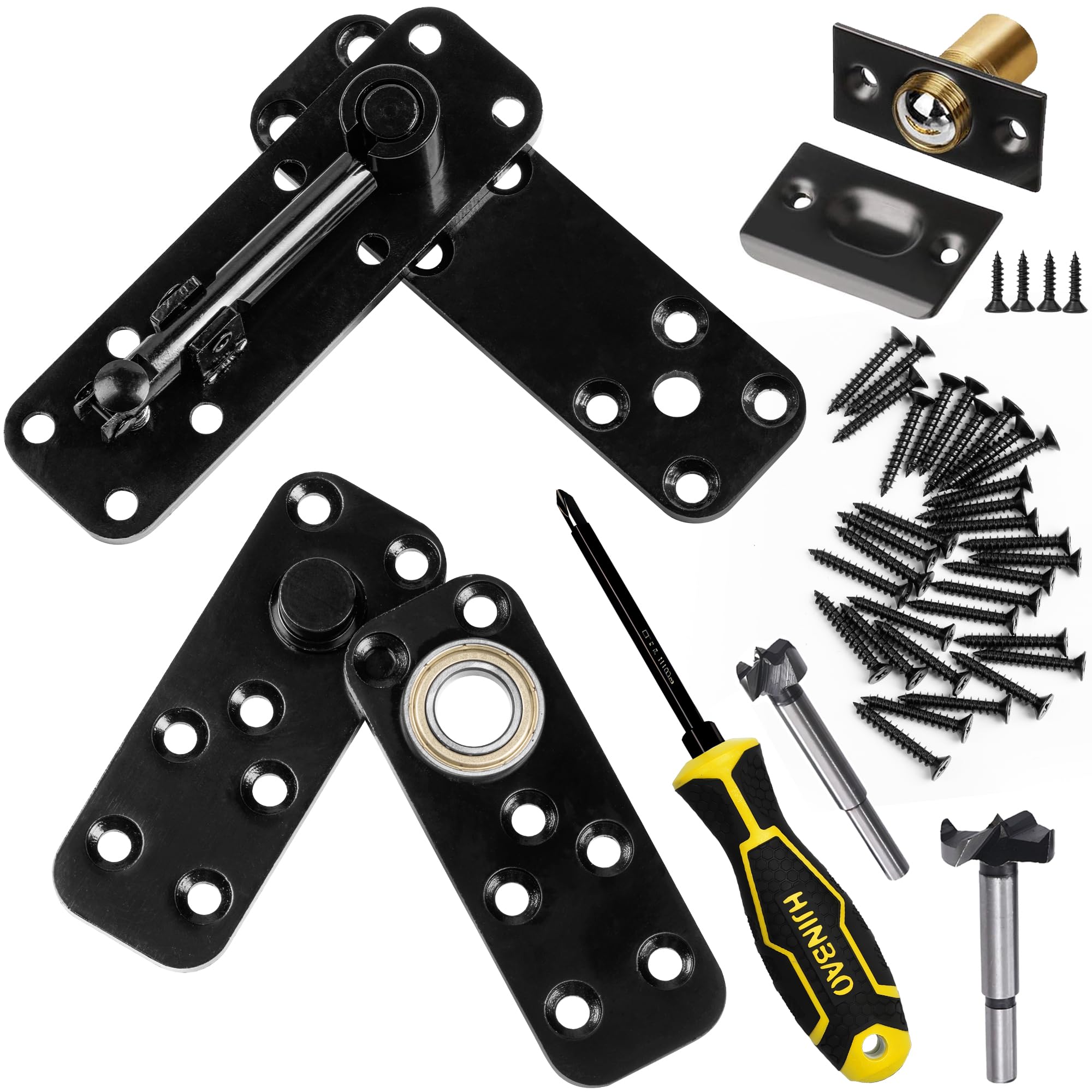 Dyhskma Hidden Door Hinge, 360° Rotating Pivot Hinge, 570lbs Load
