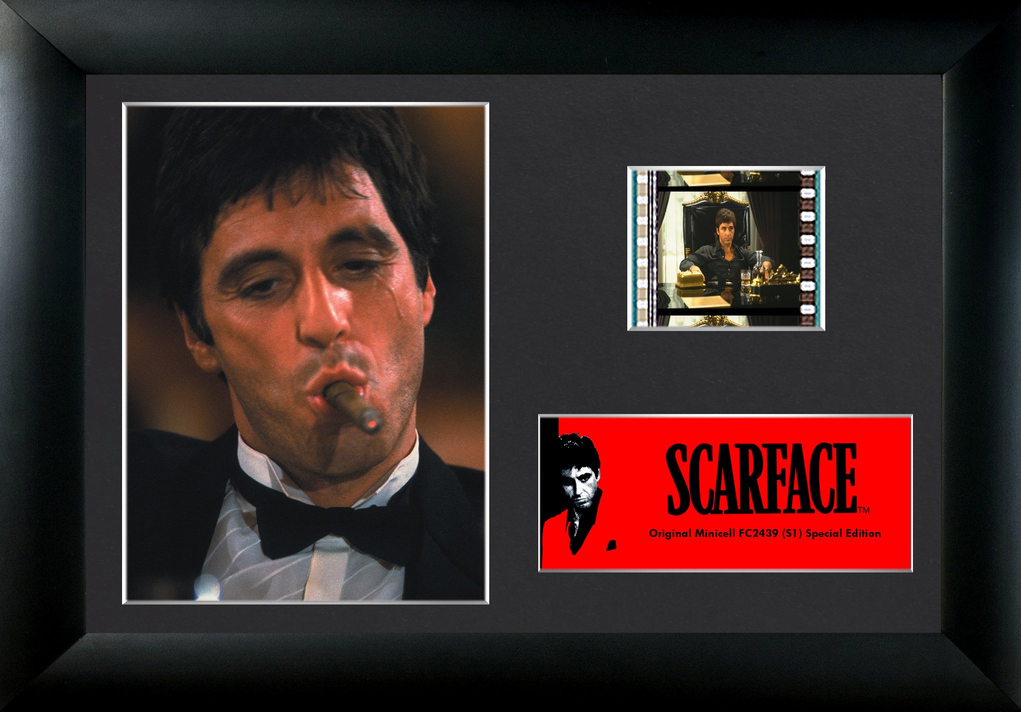 Scarface (Tony Montana with Cigar) Authentic 35mm Film Cells