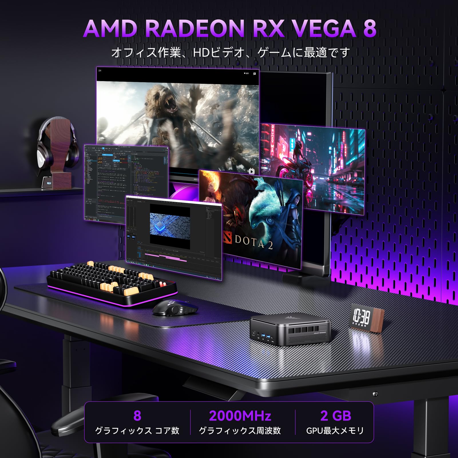 Amazon.co.jp: ミニpc Ryzen 7 7730U 8C/16T 最大4.5GHz 16GB DDR4