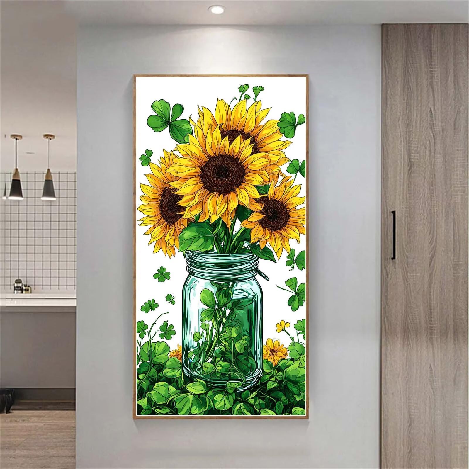 QINRUBB DIY 5D Cabane Moulin à Vent Diamond Art Kits Point De