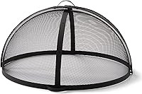 Vista 9 de SUNCREAT Accesorio para cubierta de chispas para fogatas al aire libre, protector de pantalla redondo de fácil apertura para patio, tapa de brasas