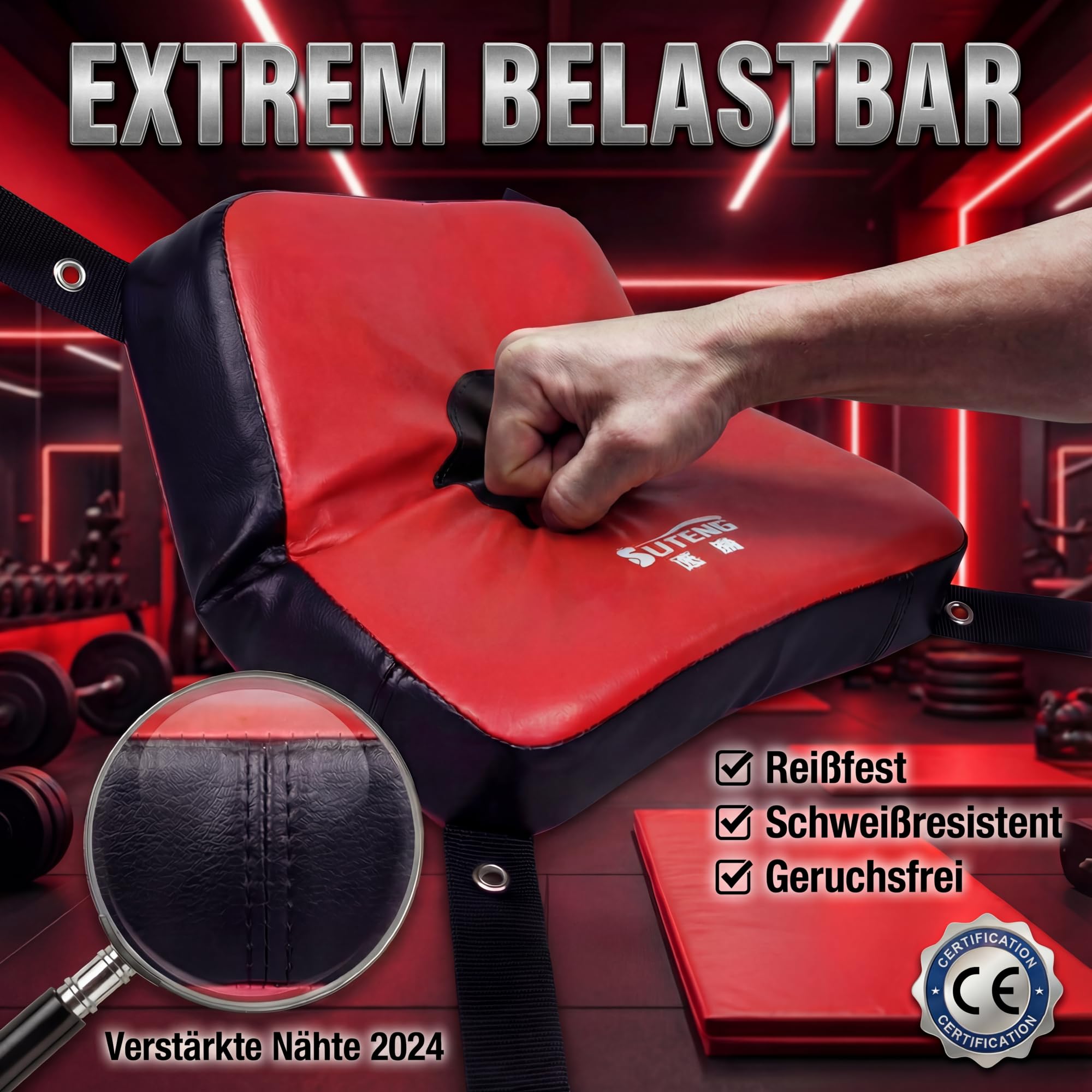 [Ellniges] Pad Schlagpolster Wand, Wandschlagpolster, Boxtrainingspolster, Schlagpolster Wandmontage, Box-Zielblockierpad Zur Wandmontage, Taekwondo-Trainingssandsäcke, Schlagziel Für Kickboxen